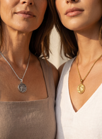 LADIES JESUS QUARTER NECKLACE