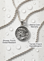 LADIES JESUS QUARTER NECKLACE