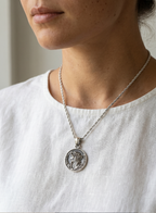 LADIES JESUS QUARTER NECKLACE