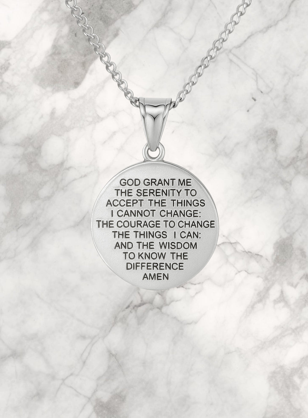 MOTHER OF GOD QUARTER NECKLACE