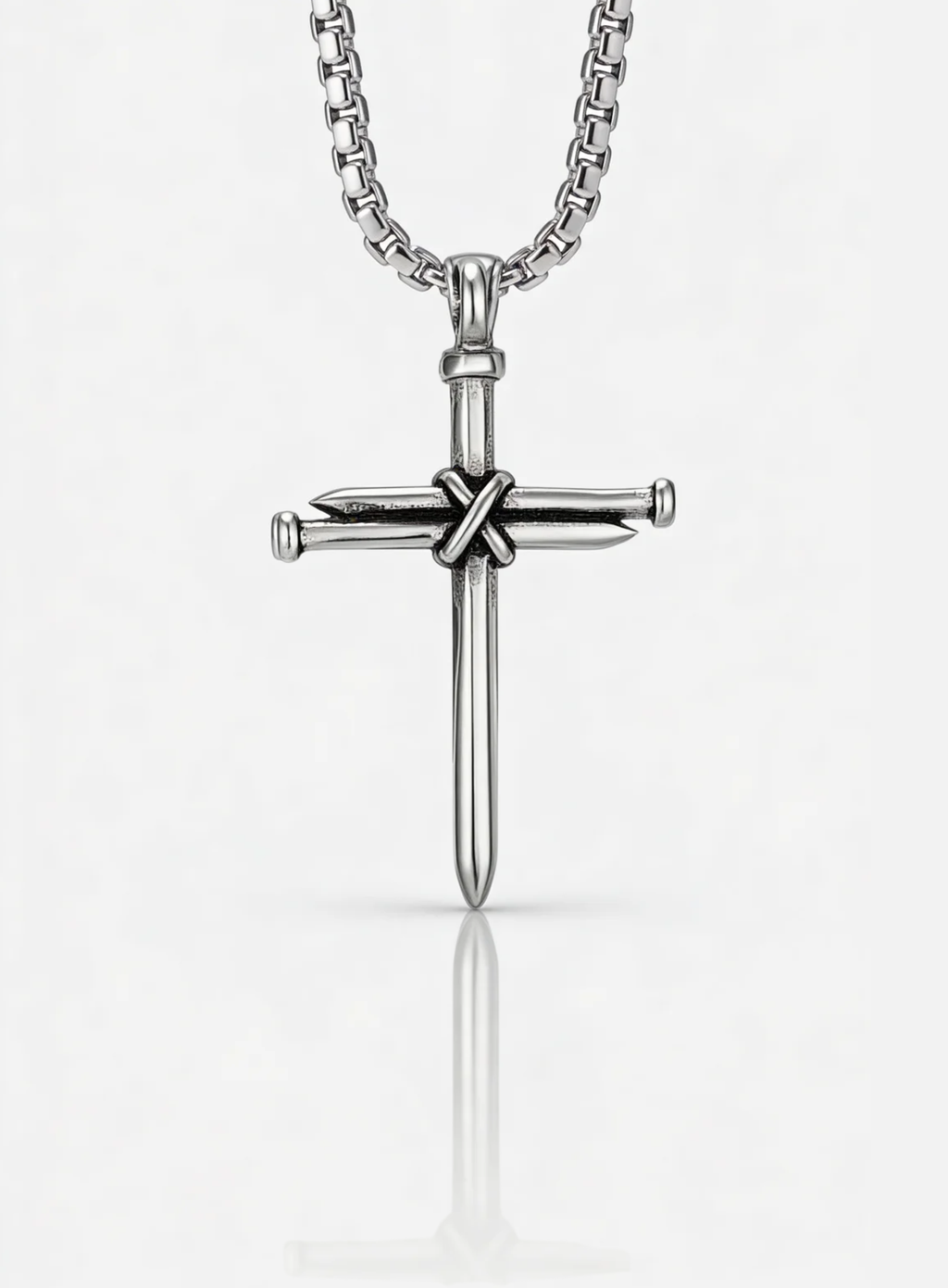 THREE NAILS CROSS NECKLACE
