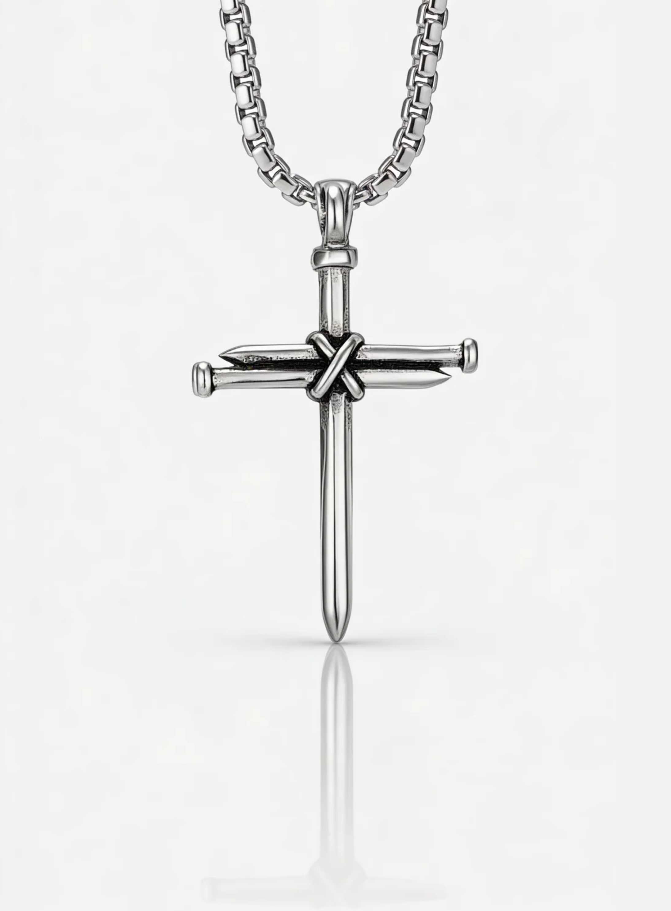THREE NAILS CROSS NECKLACE