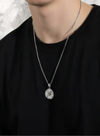 MOTHER OF GOD QUARTER NECKLACE