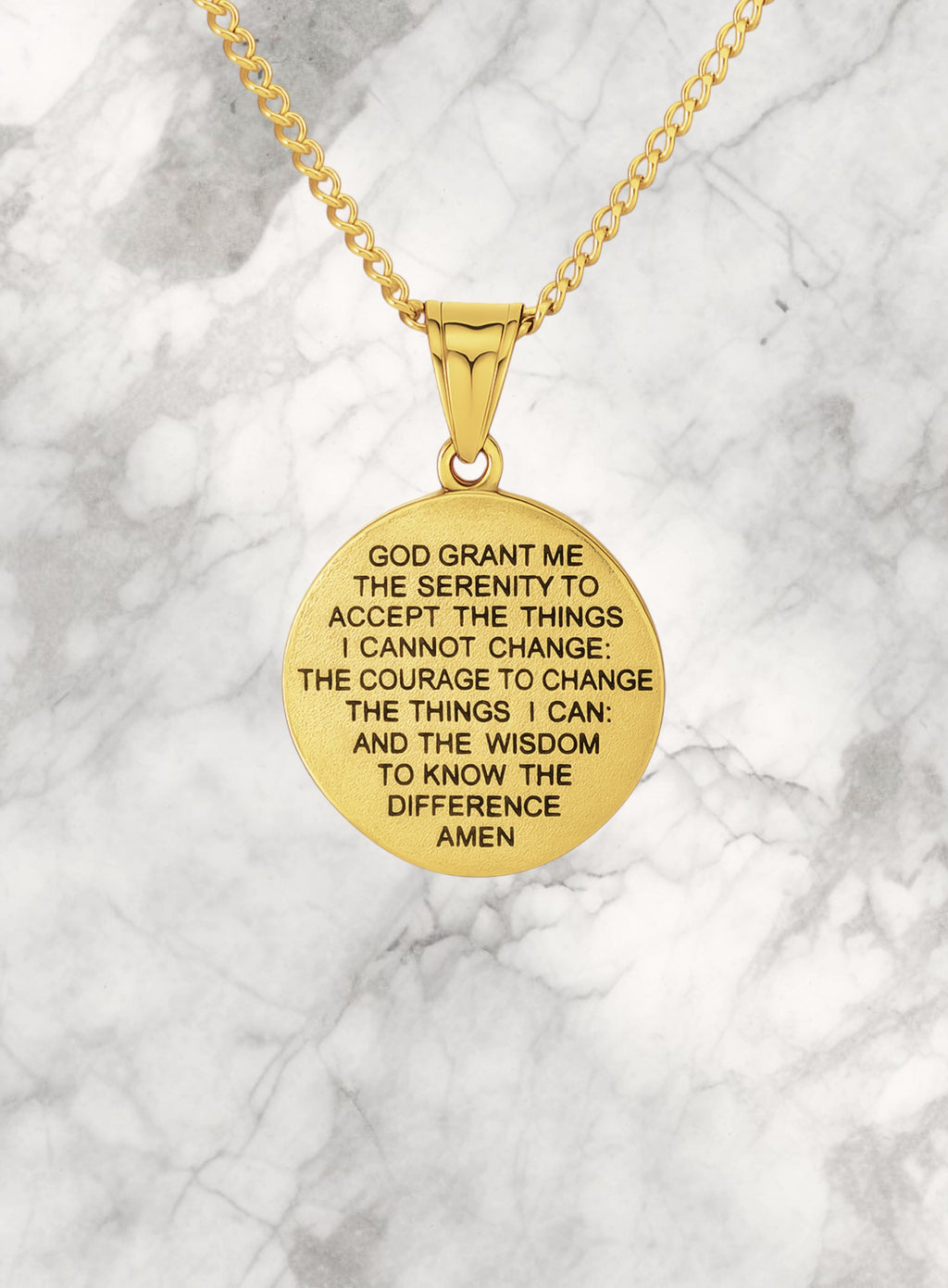 MOTHER OF GOD QUARTER NECKLACE