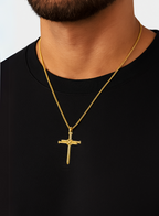THREE NAILS CROSS NECKLACE