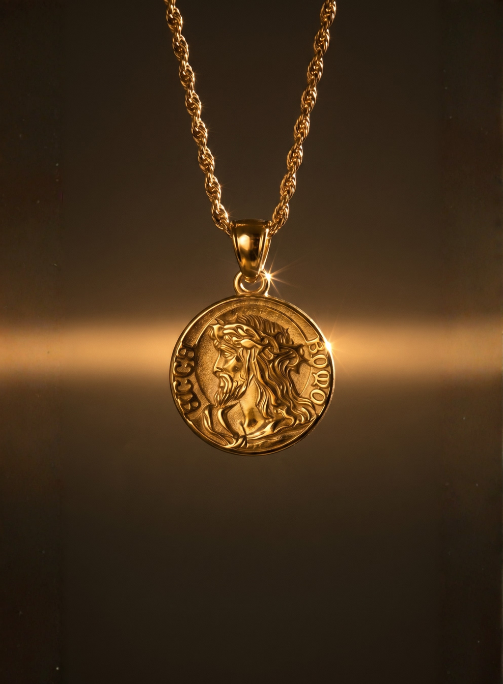 LADIES JESUS QUARTER NECKLACE