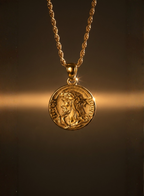 LADIES JESUS QUARTER NECKLACE