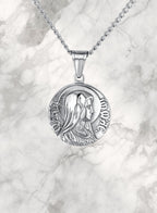 MOTHER OF GOD QUARTER NECKLACE